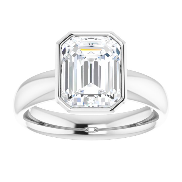 Bezel-Set Solitaire Engagement Ring