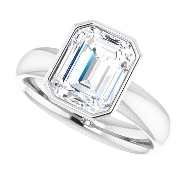 Bezel-Set Solitaire Engagement Ring