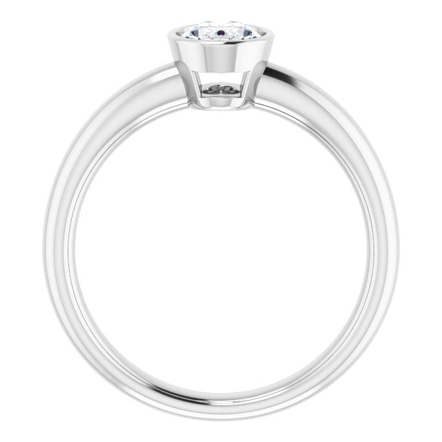 Bezel-Set Solitaire Engagement Ring