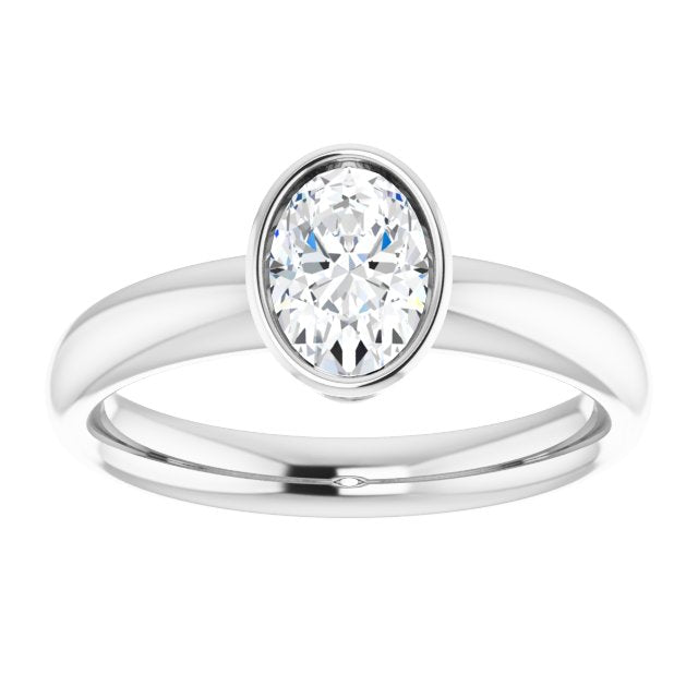 Bezel-Set Solitaire Engagement Ring