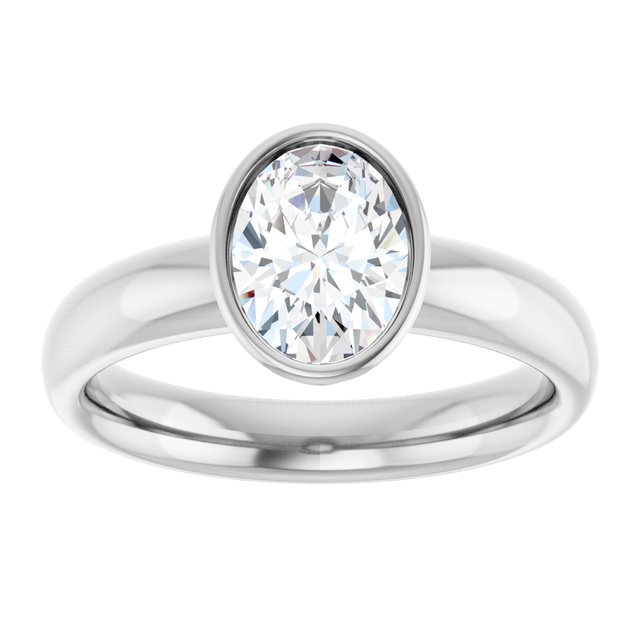 Bezel-Set Solitaire Engagement Ring