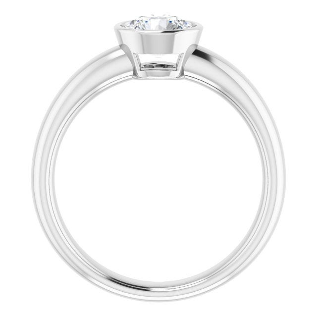 Bezel-Set Solitaire Engagement Ring