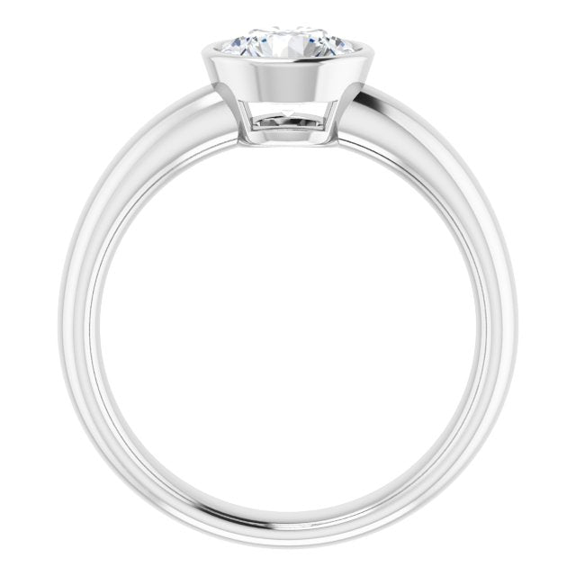 Bezel-Set Solitaire Engagement Ring