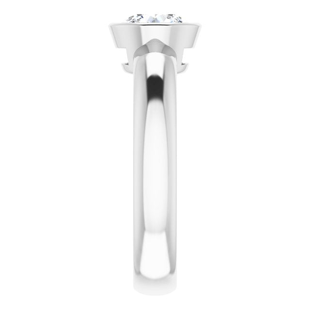 Bezel-Set Solitaire Engagement Ring
