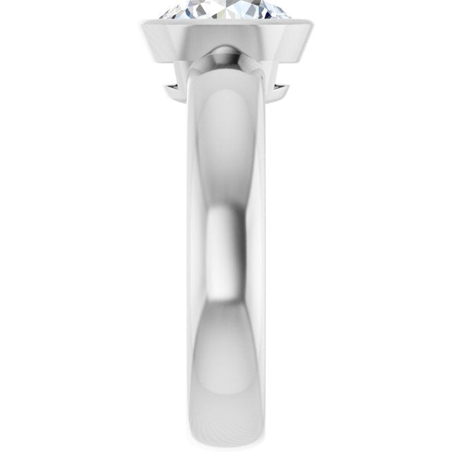 Bezel-Set Solitaire Engagement Ring