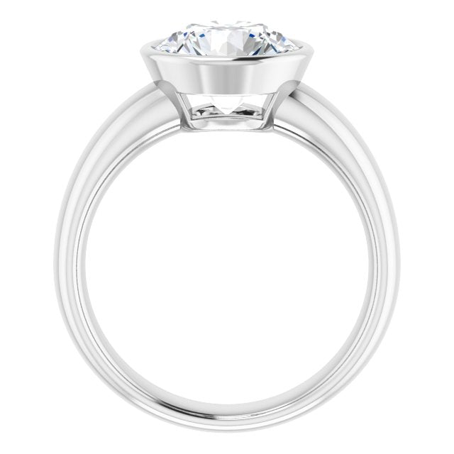 Bezel-Set Solitaire Engagement Ring