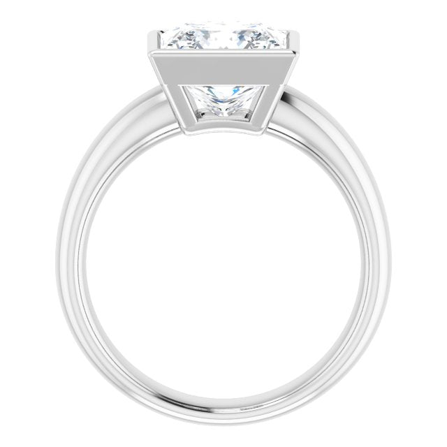 Bezel-Set Solitaire Engagement Ring