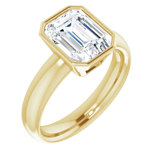 Bezel-Set Solitaire Engagement Ring
