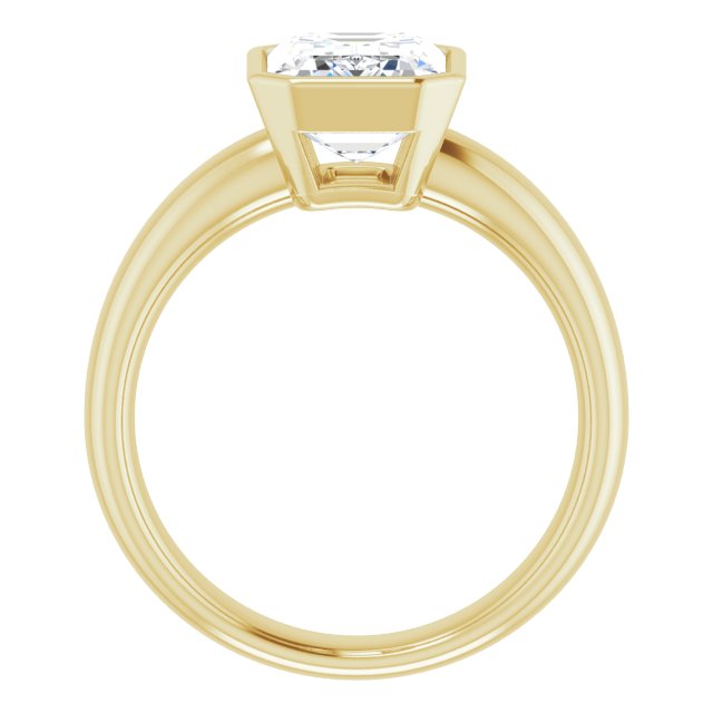 Bezel-Set Solitaire Engagement Ring