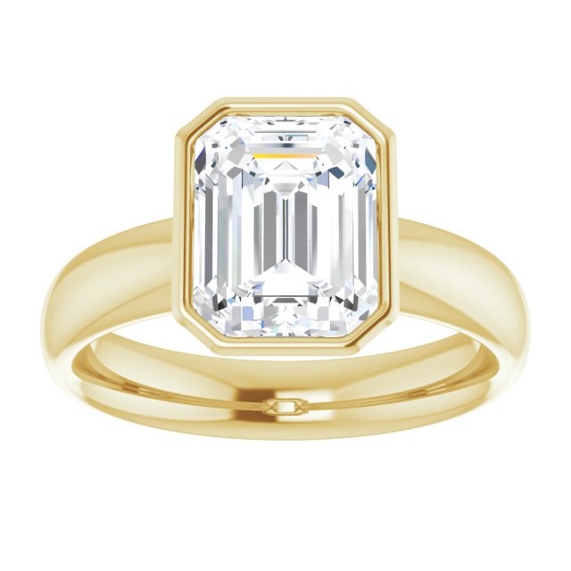 Bezel-Set Solitaire Engagement Ring