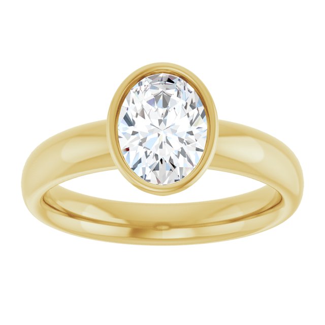 Bezel-Set Solitaire Engagement Ring
