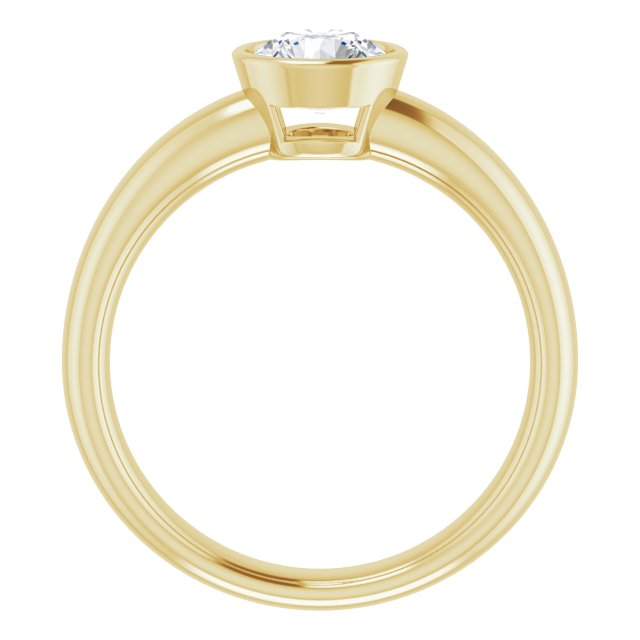 Bezel-Set Solitaire Engagement Ring