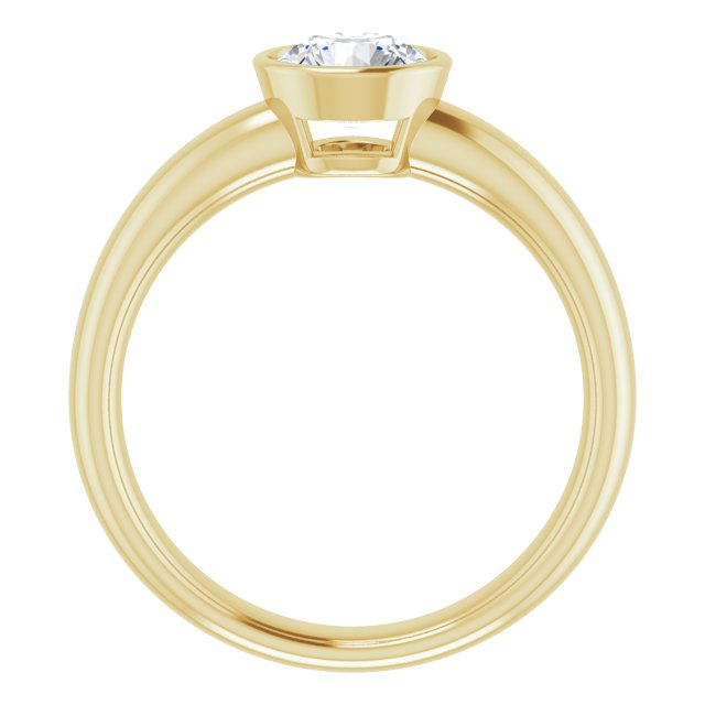 Bezel-Set Solitaire Engagement Ring
