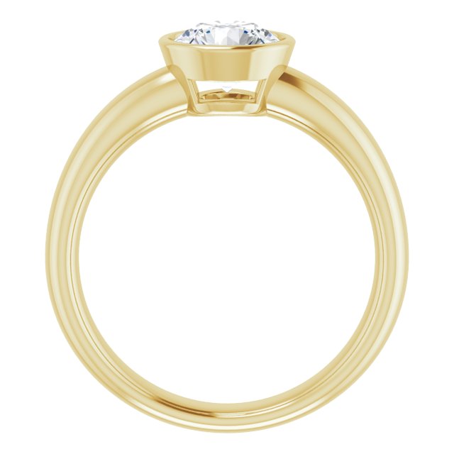 Bezel-Set Solitaire Engagement Ring