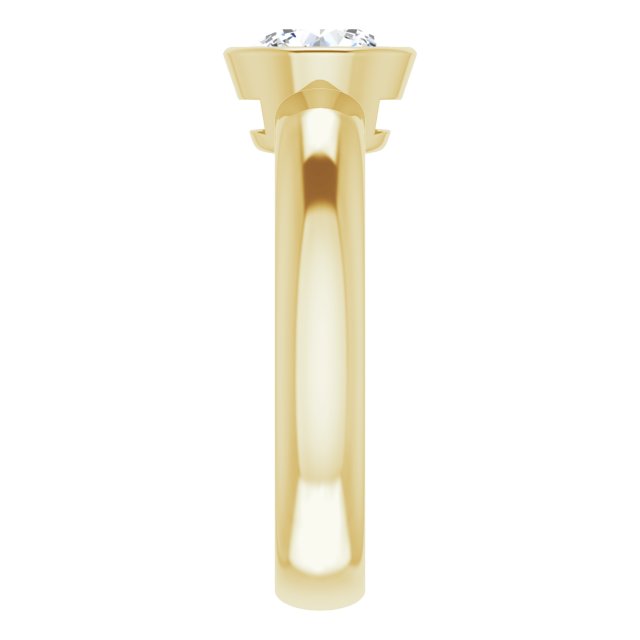 Bezel-Set Solitaire Engagement Ring
