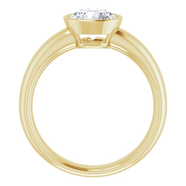 Bezel-Set Solitaire Engagement Ring