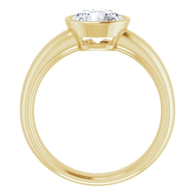 Bezel-Set Solitaire Engagement Ring