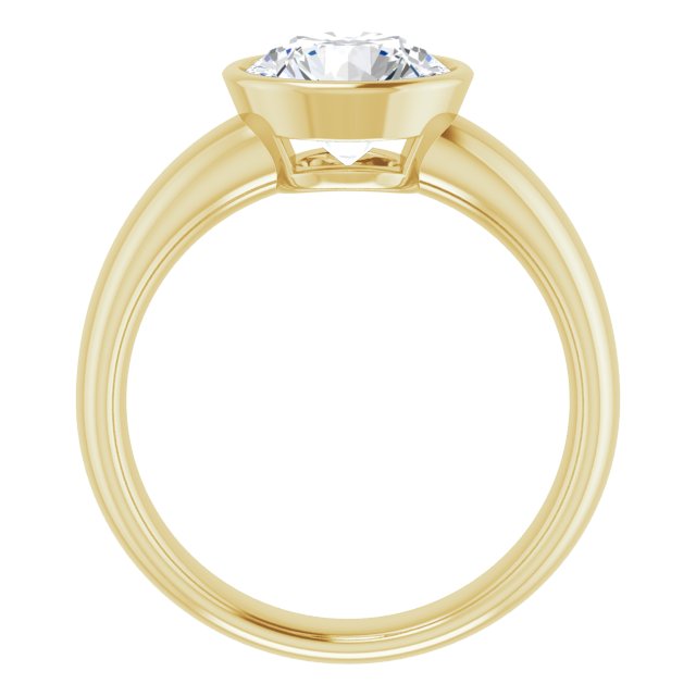 Bezel-Set Solitaire Engagement Ring