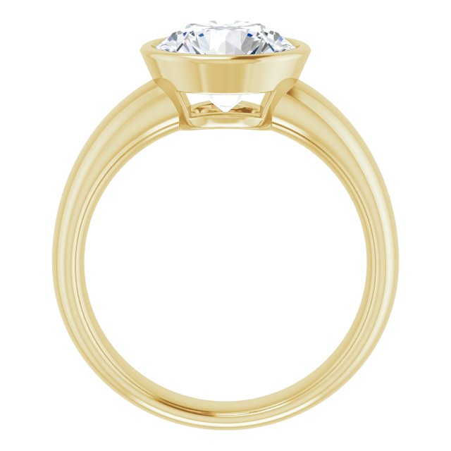 Bezel-Set Solitaire Engagement Ring