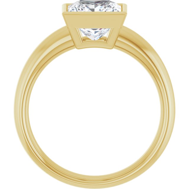 Bezel-Set Solitaire Engagement Ring