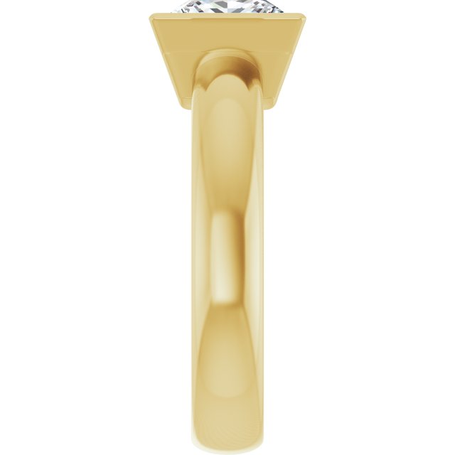 Bezel-Set Solitaire Engagement Ring