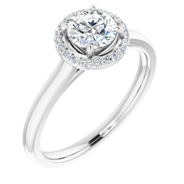 Halo-Style Engagement Ring
