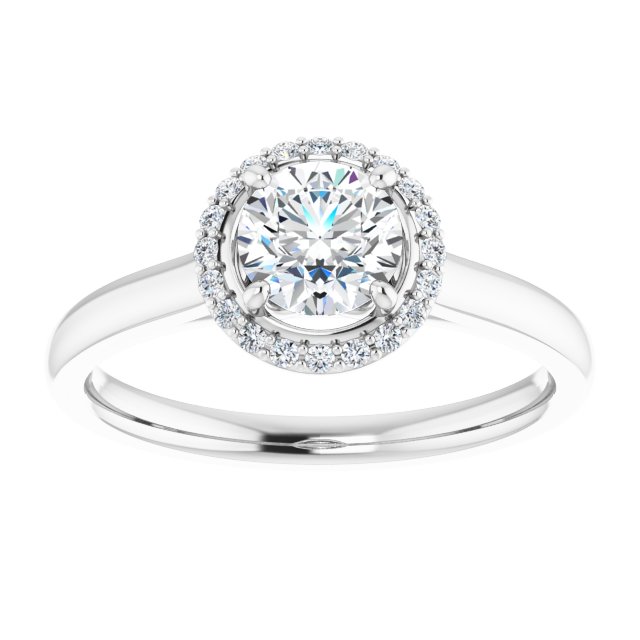 Halo-Style Engagement Ring