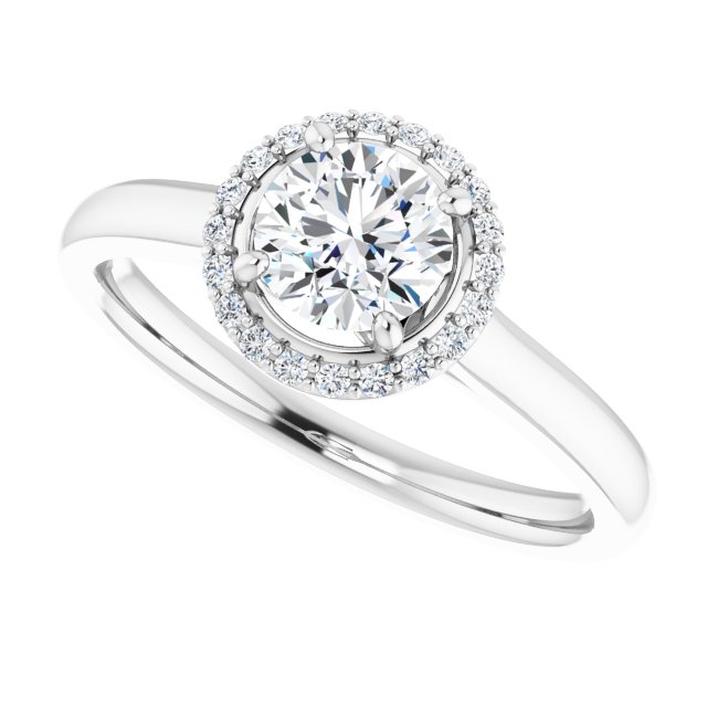 Halo-Style Engagement Ring