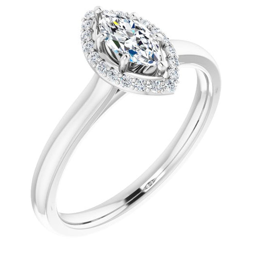 Halo-Style Engagement Ring