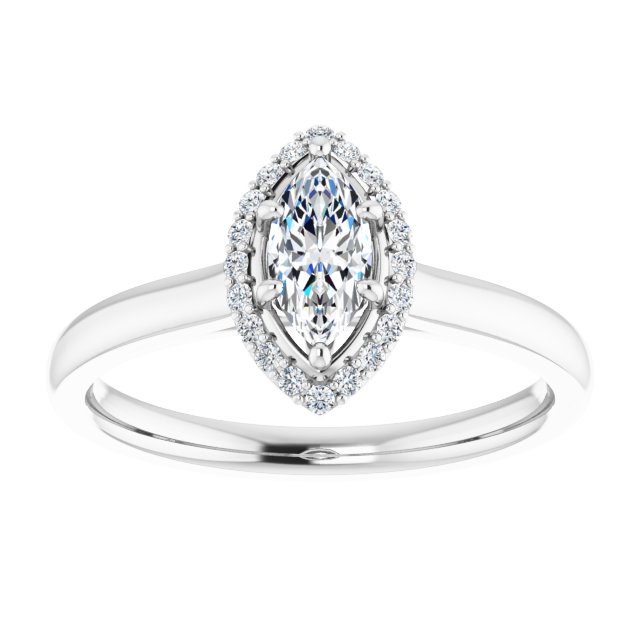 Halo-Style Engagement Ring