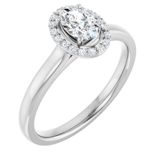 Halo-Style Engagement Ring