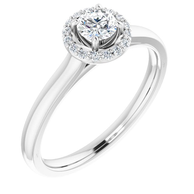 Halo-Style Engagement Ring