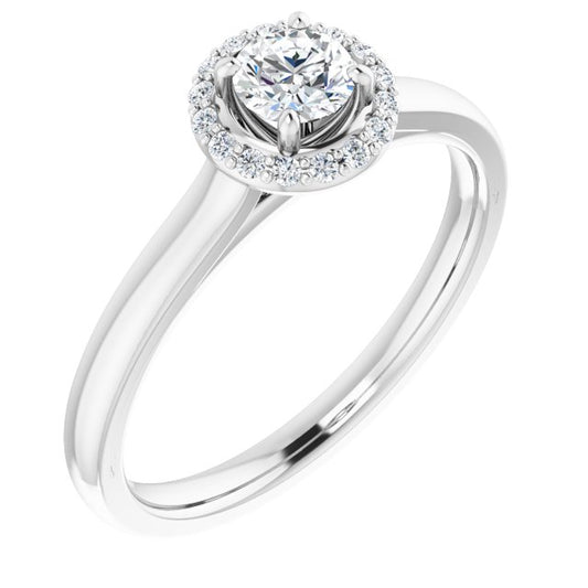 Halo-Style Engagement Ring