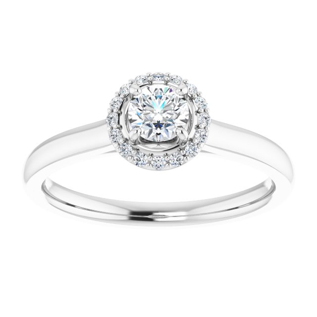 Halo-Style Engagement Ring