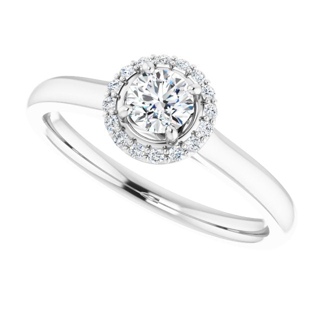 Halo-Style Engagement Ring