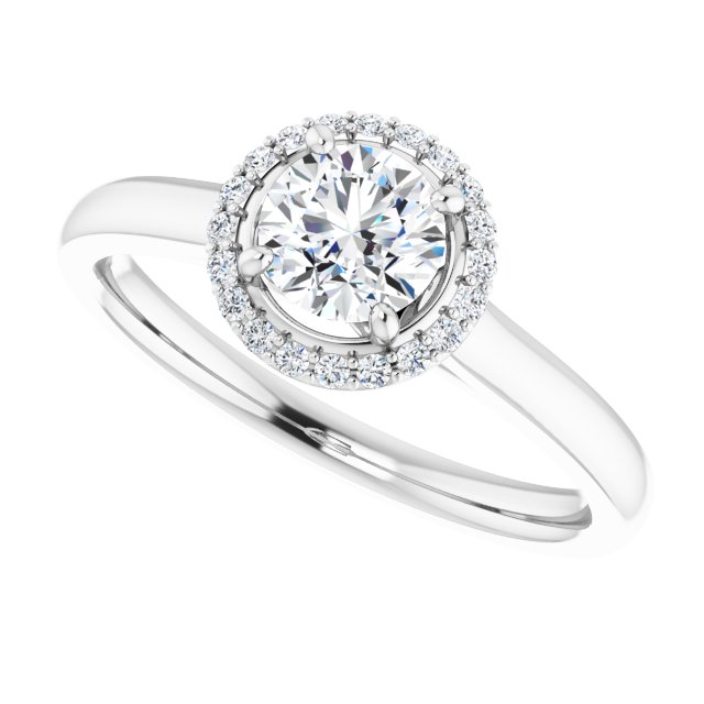 Halo-Style Engagement Ring