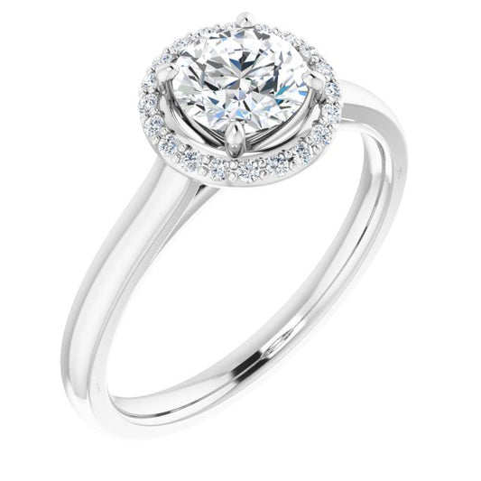 Halo-Style Engagement Ring