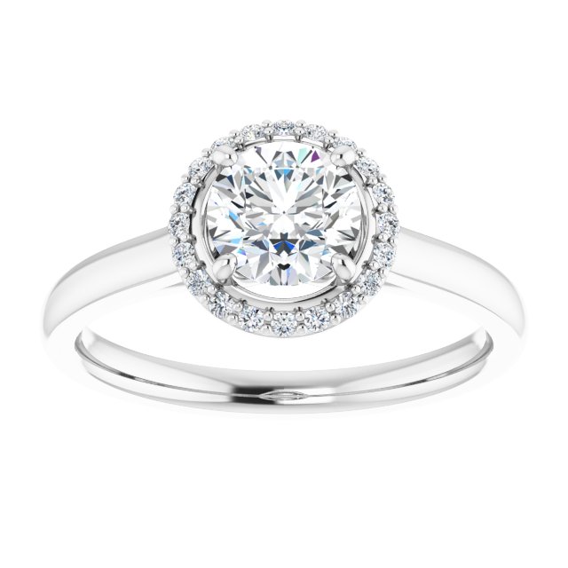 Halo-Style Engagement Ring