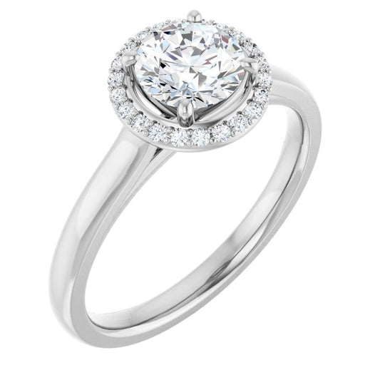 Halo-Style Engagement Ring