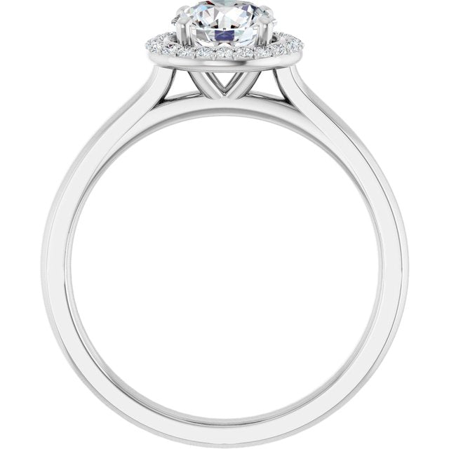 Halo-Style Engagement Ring
