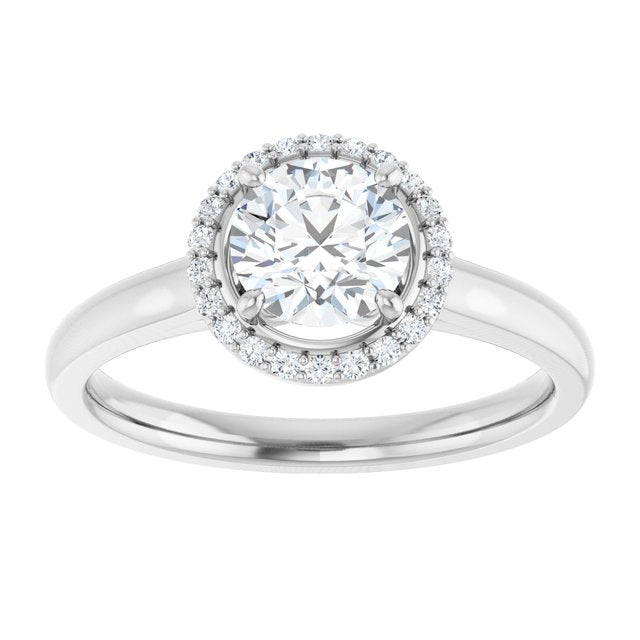 Halo-Style Engagement Ring