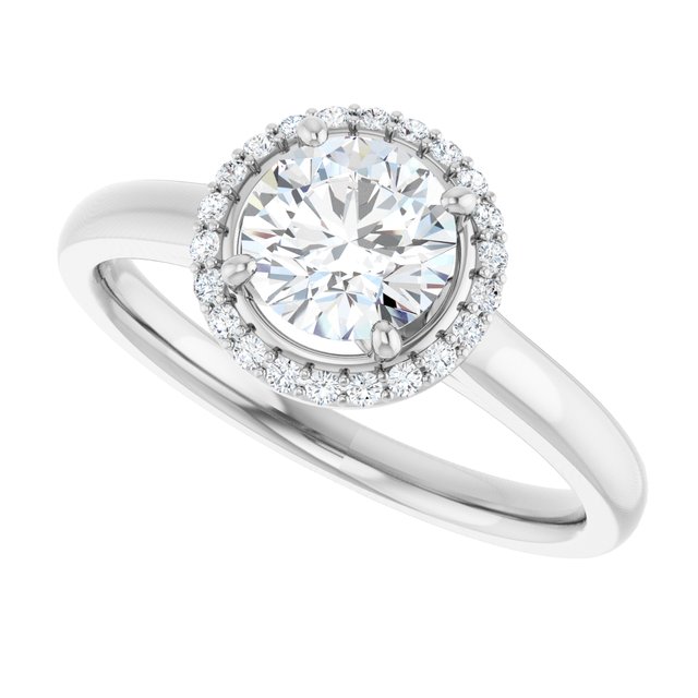 Halo-Style Engagement Ring