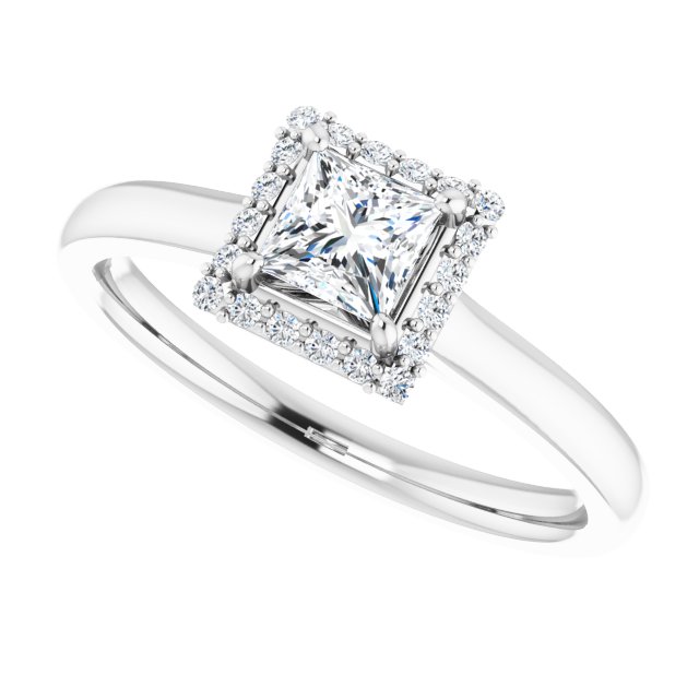 Halo-Style Engagement Ring