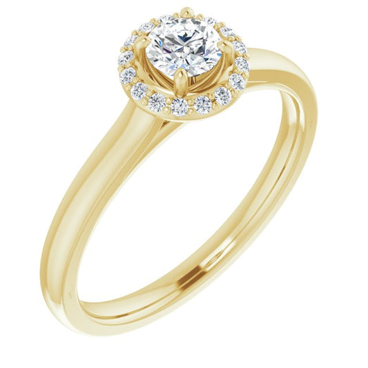 Halo-Style Engagement Ring