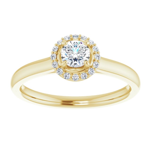 Halo-Style Engagement Ring