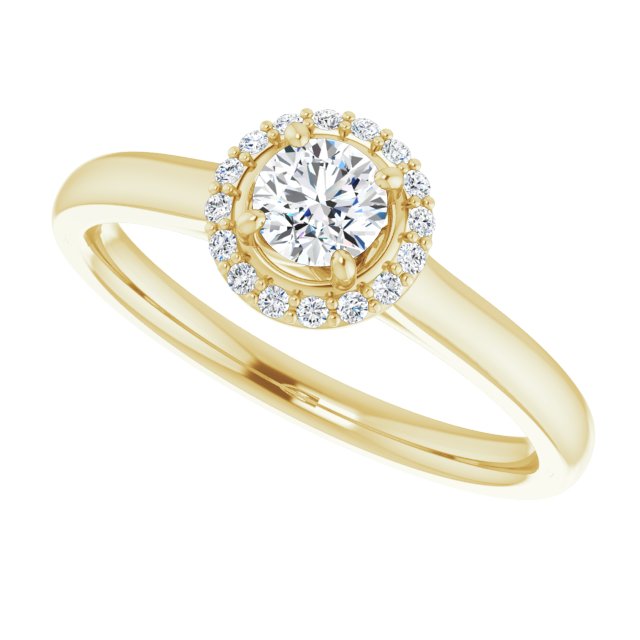 Halo-Style Engagement Ring