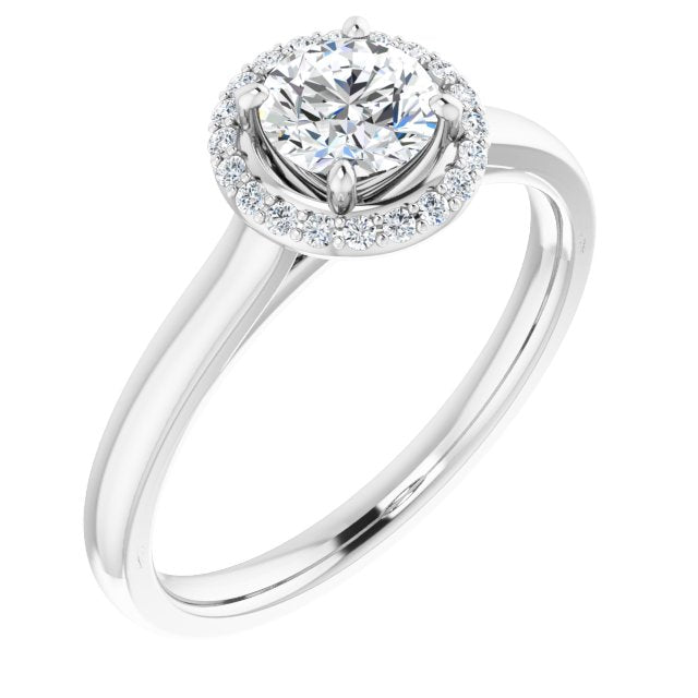 Halo-Style Engagement Ring