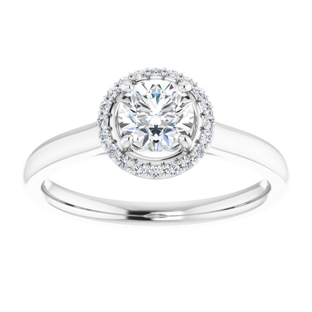Halo-Style Engagement Ring
