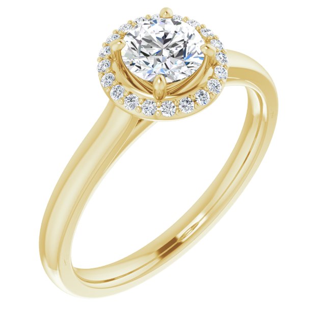 Halo-Style Engagement Ring