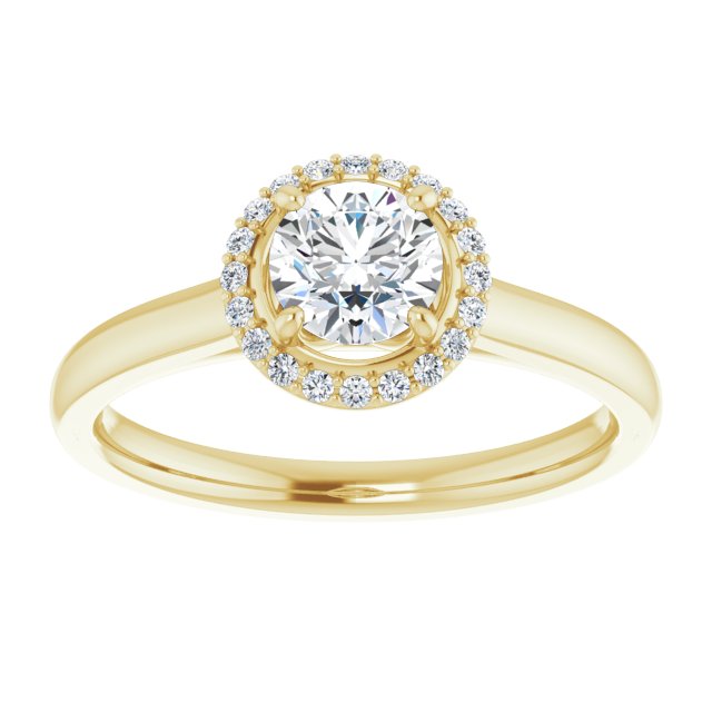 Halo-Style Engagement Ring